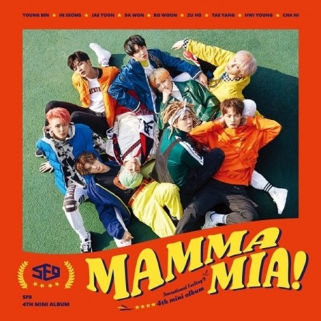 sf9 mamma mia 4th mini album cd booklet photo card post card