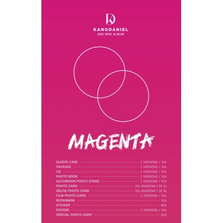 wanna one kang daniel magenta 2nd mini album