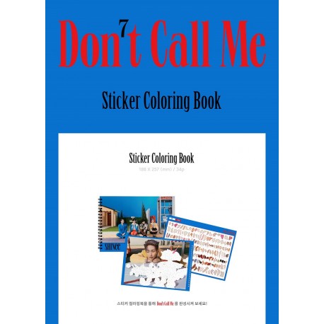 shinee sticker coloring book
